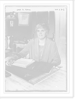 Historic Framed Print, Jane D. Rippin. Seated at desk with papers before her.,  17-7/8" x 21-7/8"