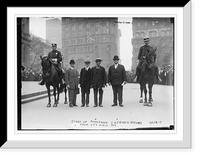 Historic Framed Print, Start of John-Ennis C.A.J. Queck-Berner from city hall, N.Y.,  17-7/8" x 21-7/8"