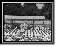 Historic Framed Print, United States Naval Academy graduation. Washington, D.C., June 6. The United States Naval Academy, Annapolis, Maryland, held its 1940 graduation exercises today.,  17-7/8" x 21-7/8"