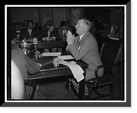 Historic Framed Print, Knox before Senate committee considering his qualifications to be Secretary of Navy. Washington, D.C., July 2. Col.,  17-7/8" x 21-7/8"