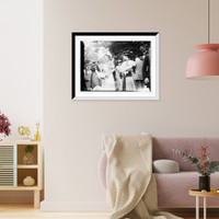 Historic Framed Print, Miss Kinball and Miss Little, Governor's Island.,  17-7/8" x 21-7/8"
