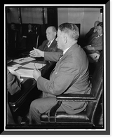 Historic Framed Print, Kentucky Senator. Washington, D.C., May 11. U.S. Senator Alben W. Barkley, Democrat from Kentucky, pictured at the Capitol today, 5/11/37,  17-7/8" x 21-7/8"