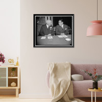 Mayor Angelo Rossi, of San Francisco and Mayor Antonia Beruff Mendista(?), of Havana, Historic Print