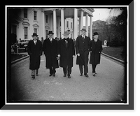 Historic Framed Print, Capital and Labor leaders at White House. Washington, D.C., Jan. 14.,  17-7/8" x 21-7/8"