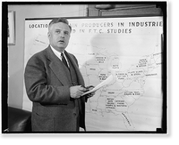 Historic Framed Print, Willis J. Ballinger, economic advisor to Federal Trade Commission,  17-7/8" x 21-7/8"