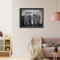 Historic Framed Print, Receives National Geographic Society award. Washington, D.C., April 27. Dr. Thomas C.,  17-7/8" x 21-7/8"