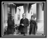 President and Mrs. Coolidge enrolled in American Red Cross by Judge John Barton Payne. The twelfth annual roll call of the American Red Cross was officially opened in Washington today when Presiden