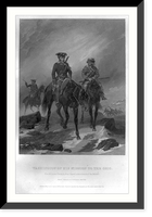 Historic Framed Print, Washington on his mission to the Ohio,  17-7/8" x 21-7/8"