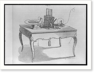 Historic Framed Print, Telegraph apparatus,  17-7/8" x 21-7/8"
