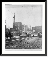 Historic Framed Print, Soldiers and sailors - Cleveland, Ohio,  17-7/8" x 21-7/8"