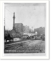 Historic Framed Print, Soldiers and sailors - Cleveland, Ohio,  17-7/8" x 21-7/8"