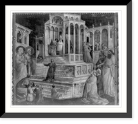 One of the 5 panels of the story of the Virgin, Historic Print
