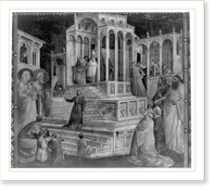 One of the 5 panels of the story of the Virgin, Historic Print