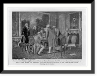 Signing the preliminary treaty of peace at Paris, November 30, 1782, Historic Reproduction