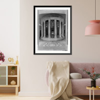 Tobacco columns - Small rotunda, Supreme Court Section, U.S. Capitol, Antique Wall Art