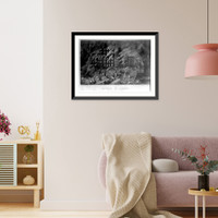 Historic Framed Print, Chicago in flames: Scene at Randolph Street Bridge,  17-7/8" x 21-7/8"