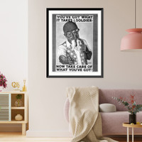 You've got what it takes, Soldier. Now take care of what you've got!"", Vintage Poster