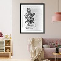 Historic Framed Print, I'm glad I'm not in Dixie! Hooray! Hooray!,  17-7/8" x 21-7/8"