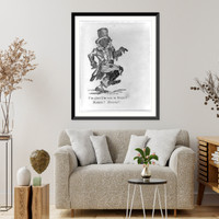 Historic Framed Print, I'm glad I'm not in Dixie! Hooray! Hooray!,  17-7/8" x 21-7/8"
