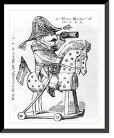 Historic Framed Print, A Horse Marine" of the C.S.A.",  17-7/8" x 21-7/8"