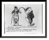 Anti-Confederacy cartoon advertising Magee's Union Envelopes, Historic Reproduction