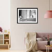 Historic Framed Print, Nugent - Johnsn wedding at the National Shrine of the Immaculate Conception, Wash., D.C. August 6, 1966,  17-7/8" x 21-7/8"