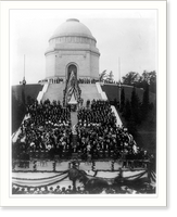 President Theodore Roosevelt arriving at the McKinley Memorial, Canton, Ohio, Historic Print