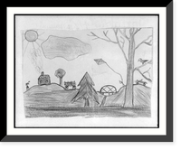 Photo of Robert M. LaFollette's drawing made for Jack Roe when Jack was in Washington in 1911"", Vintage Poster