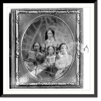 Historic Framed Print, La Follette family, 1857 or 1858,  17-7/8" x 21-7/8"