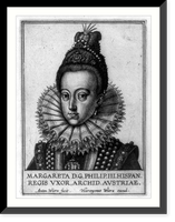 Margarita of Austria, Queen of Spain, wife of Felipe III, d. 1611, Antique Poster