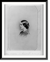 Historic Framed Print, Nellie O'Connor ca. 1870,  17-7/8" x 21-7/8"