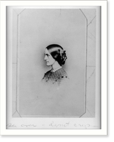 Historic Framed Print, Nellie O'Connor ca. 1870,  17-7/8" x 21-7/8"