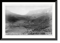 Views in New Mexico: The Ca&ntilde;on of San Diego - looking south from Jemez Hot Springs, Vintage Print