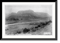 Views in New Mexico: Junction of the Jemez and Guadaloupe Rivers, Vintage Print