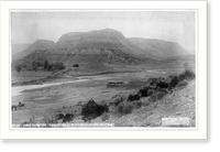 Views in New Mexico: Junction of the Jemez and Guadaloupe Rivers, Vintage Print