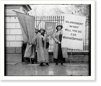 Historic Framed Print, [Picketing in all sorts of weather. N.Y. Day Picket],  17-7/8" x 21-7/8"