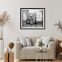 Historic Framed Print, [Picketing in all sorts of weather. N.Y. Day Picket],  17-7/8" x 21-7/8"