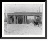 Historic Framed Print, Entrance to Druid Hill Park, Baltimore, Md.,  17-7/8" x 21-7/8"