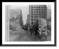 Tearing down a dangerous wall, burned district, Baltimore, Md. Classic, Antique Wall Art