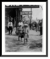 Historic Framed Print, Dinner Toters, Columbus, Ga. Location: Columbus, Georgia.,  17-7/8" x 21-7/8"