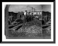 Historic Framed Print, Waste shell piles, oyster house, Baltimore, Md., U.S.A.,  17-7/8" x 21-7/8"
