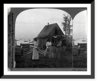 Historic Framed Print, Hut of oyster fisherman, Chesapeake Bay, near Sherwood, Md., U.S.A.,  17-7/8" x 21-7/8"