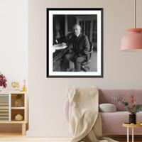 Historic Framed Print, Woodrow Wilson, 1856-1924,  17-7/8" x 21-7/8"