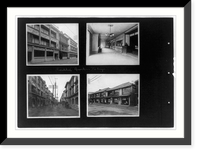 Historic Framed Print, Prostitute quarters, Tokyo,  17-7/8" x 21-7/8"
