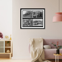 Cherry blossom parties; Shinto festivals, city and country, Vintage Print