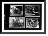 Historic Framed Print, Travelling basket vender [sic]; clogs to mend!!; boiled dinners" at your house door; street toy vender [sic]",  17-7/8" x 21-7/8"