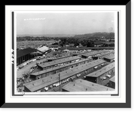 Puyallup (Wash.) Assembly Center - construction crews are still on the job, though from the wash lines the evacuees are there too, Historic Reproduction