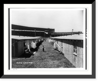 Puyallup (Wash.) Assembly Center - rafters from barrack buildings make convenient extensions for a clothesline, Vintage Print