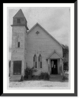 Rev. Haynes's methodist church, Eatonville, Florida, Vintage Poster