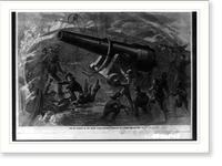 The pet parrott on the U.S. steamer Richmond" in a storm", Antique Print
